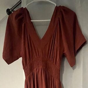 Worn once BALTIC BORN Delilah Maxi Dress color terracotta size Medium